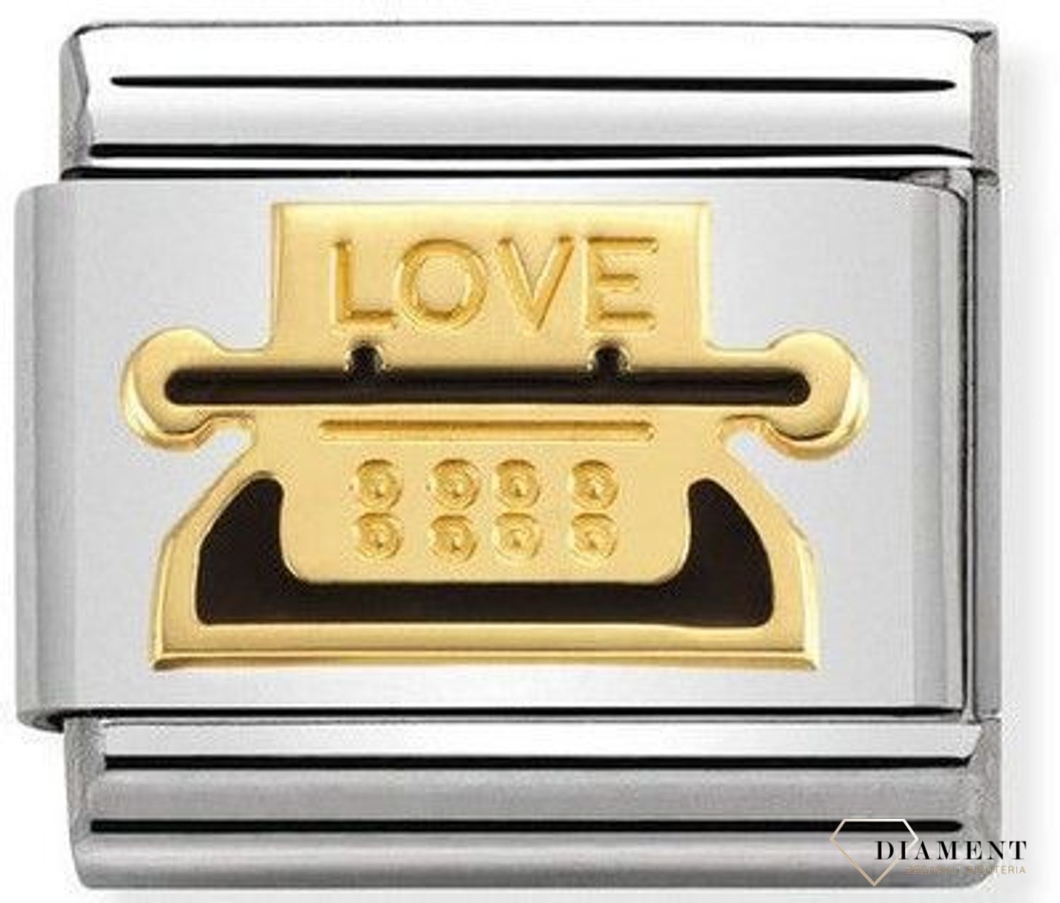 Nomination - Link 18K zawieszka złoto 'Maszyna do pisania' 030283 19 biżuteria nomination nomination zawieszki nomination baza.jpg